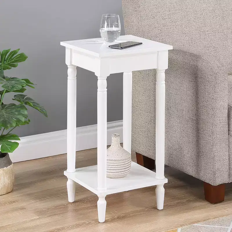 Breighton Home French Country Kim End Table with Shelf
