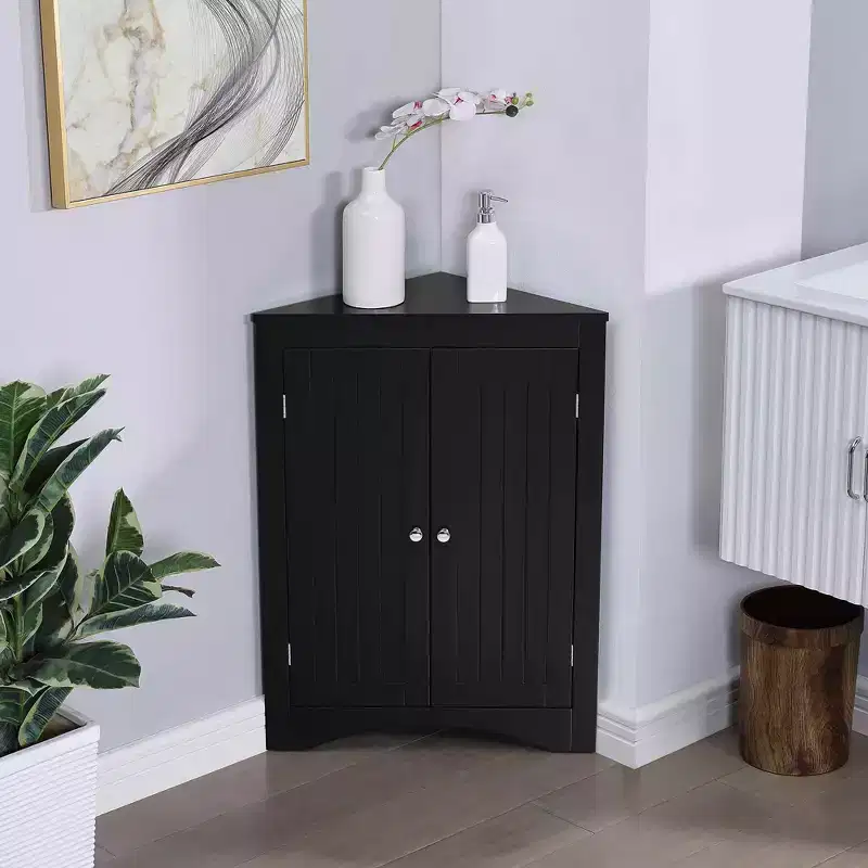 MAYEERTY Sideboard Cabinet Corner Cabinet Free Standing Storage Cabinet for Living Room Bathroom Kitchen