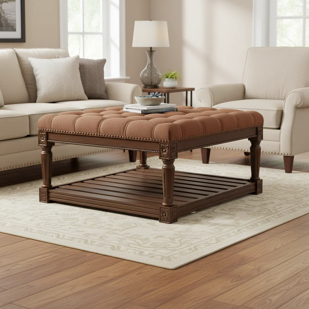 Square Upholstered Coffee Table