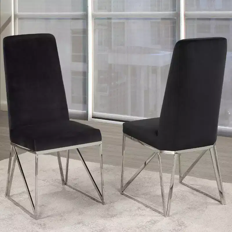 Brassex Set of 2 Ariela Dining Chairs