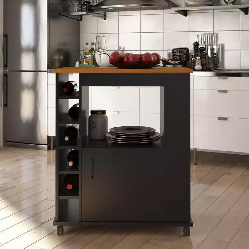 Rolling Kitchen Cart with Storage