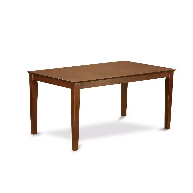 HomeStock Capri Dining Table Set With 6 Chairs Rectangular Style 36x60