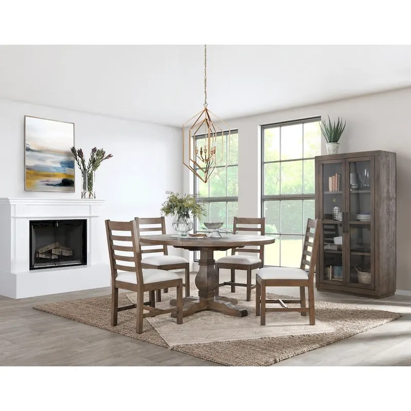 Quincy Upholstered Wood Dining Chair (Set of 2) by Kosas Home