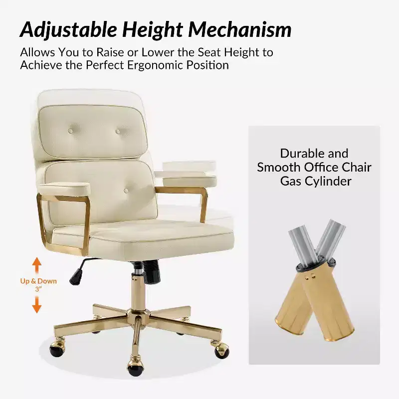 Debby Modern 37 H Office Chair with Adjustable Height|ARTFUL LIVING DESIGNS