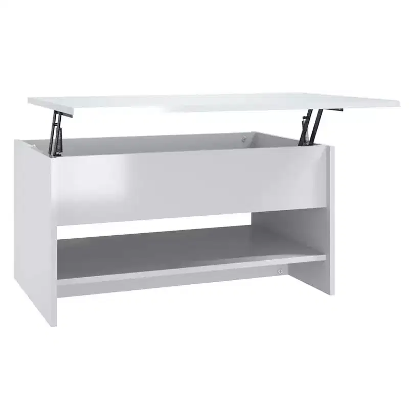 Coffee Table High gloss white Engineered wood 31.5 x 19.7 x 15.7 in