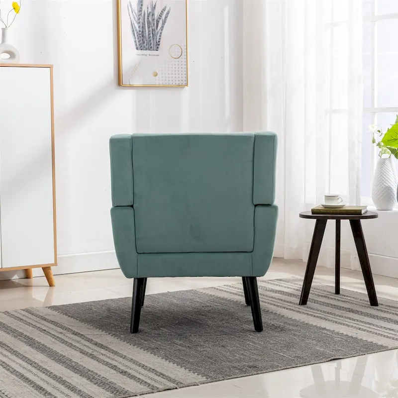 Modern Soft Velvet Ergonomics Accent Chair Living Room Chair Bedroom Chair Home Chair With Black Legs