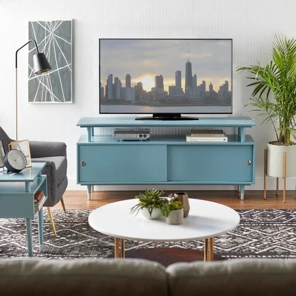 Mid-Century Modern Wood TV Stand