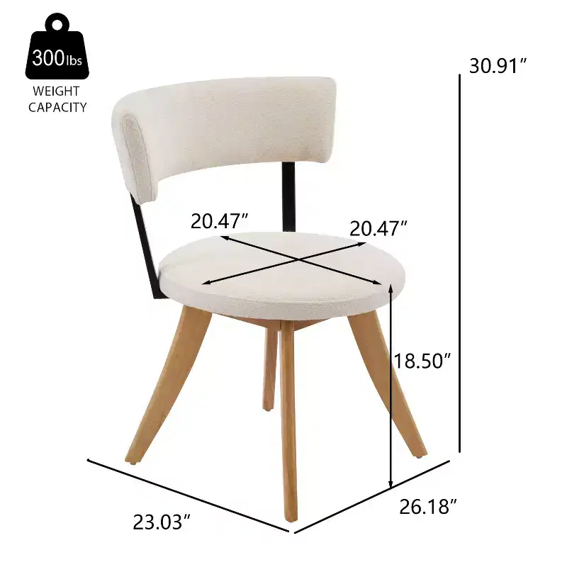Christopher Knight Home Youngho Modern Rubber Wood Upholstered Dining Chairs with Curved Back (Set of 2)