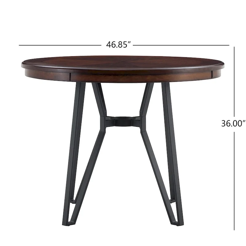 Netia 5-Piece Counter-Height Bar Set with Boucle Upholstered Chairs and Metal Table Base by Christopher Knight Home