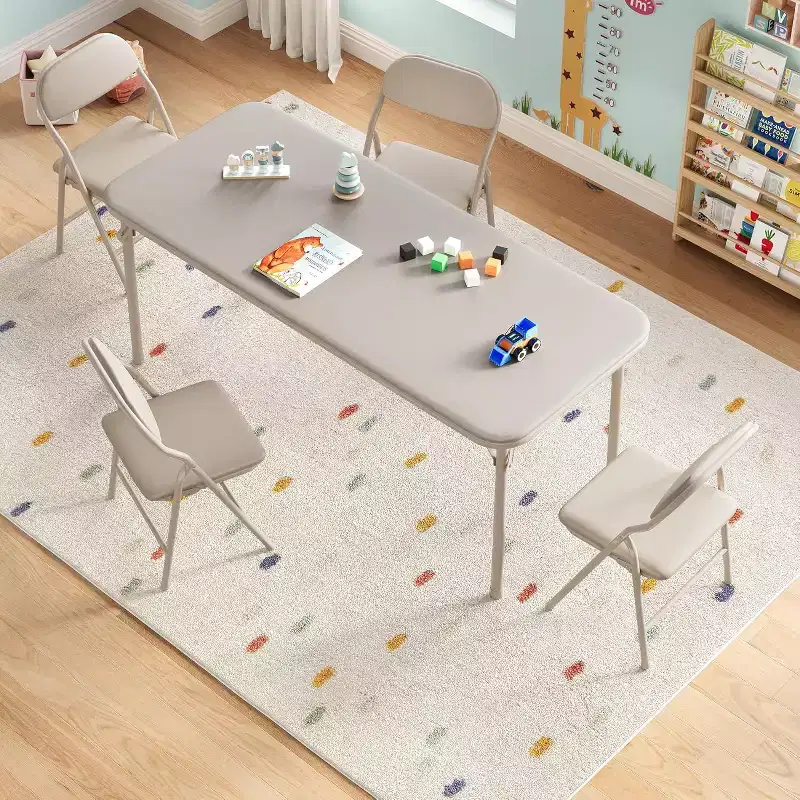 Four-piece children's folding chair set, suitable for restaurants, nurseries, and classrooms. (Chairs only)
