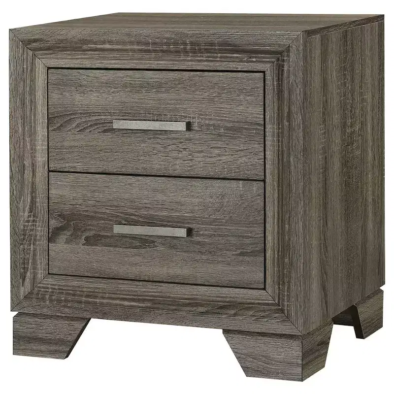 Coaster,Wright 2-drawer Nightstand Bedside Table Brown Oak