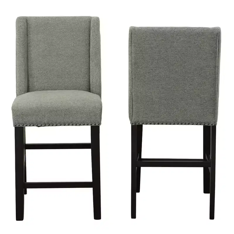 Carolina Living Set of 2 24 Laurant Upholstered Counter Height Barstools