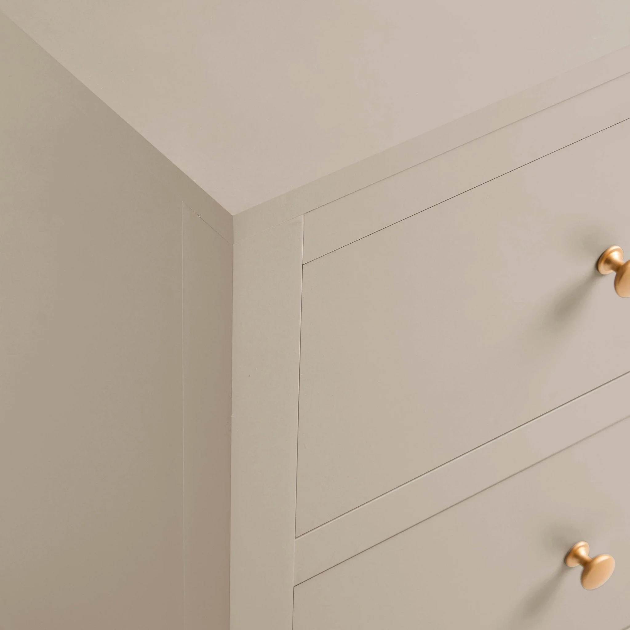 2 Drawer Bedside Table - Taupe