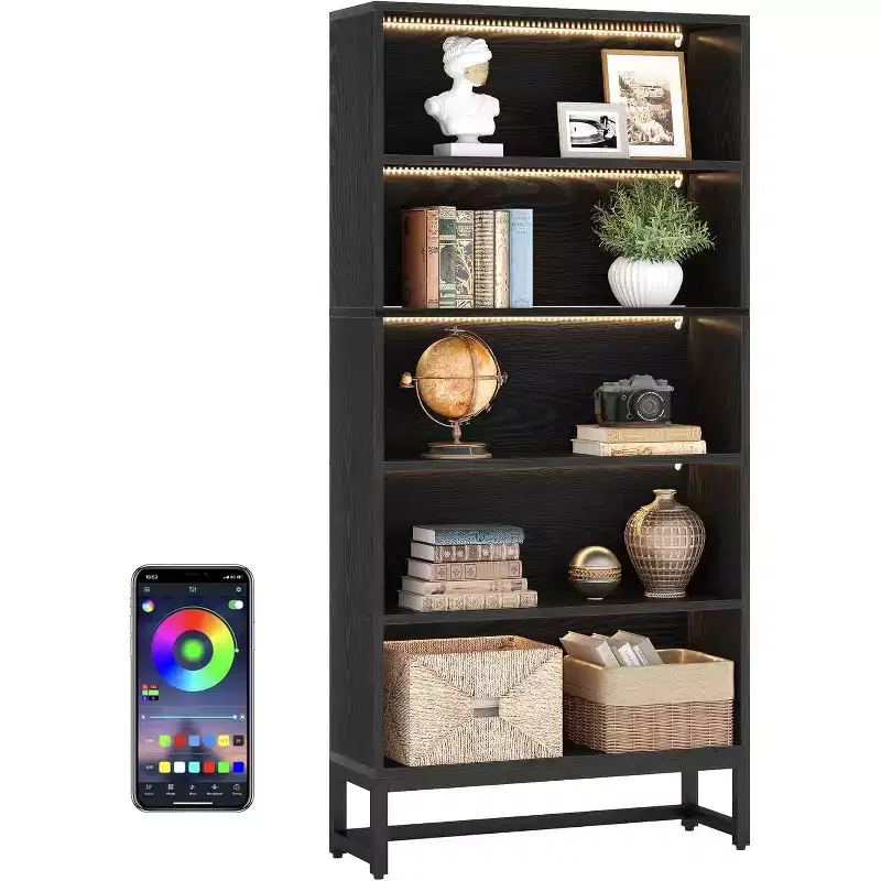Lantine 70.8 Tall 5-tier Freestanding Bookshelf