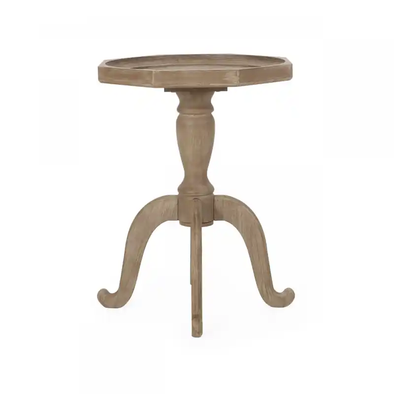 Traditional Side Table With Spider-leg Base