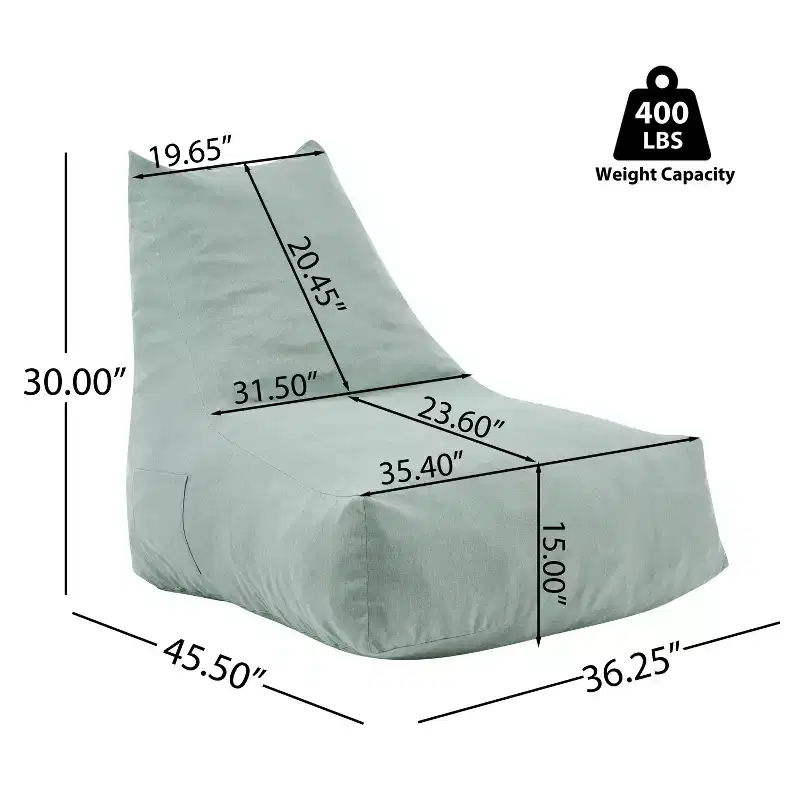 Christopher Knight Home Ramona Modern Patio Olefin Bean Bag Chair