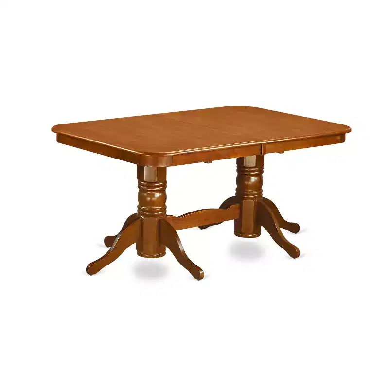 HomeStock Belmont Dining Table Set, Saddle Brown