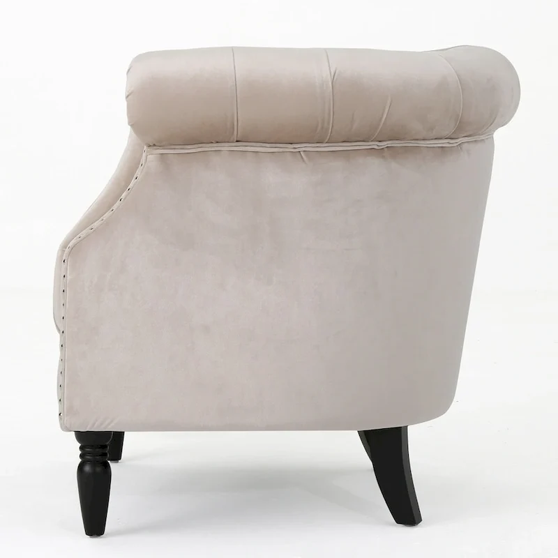 Akira Velvet Club Chair by Christopher Knight Home