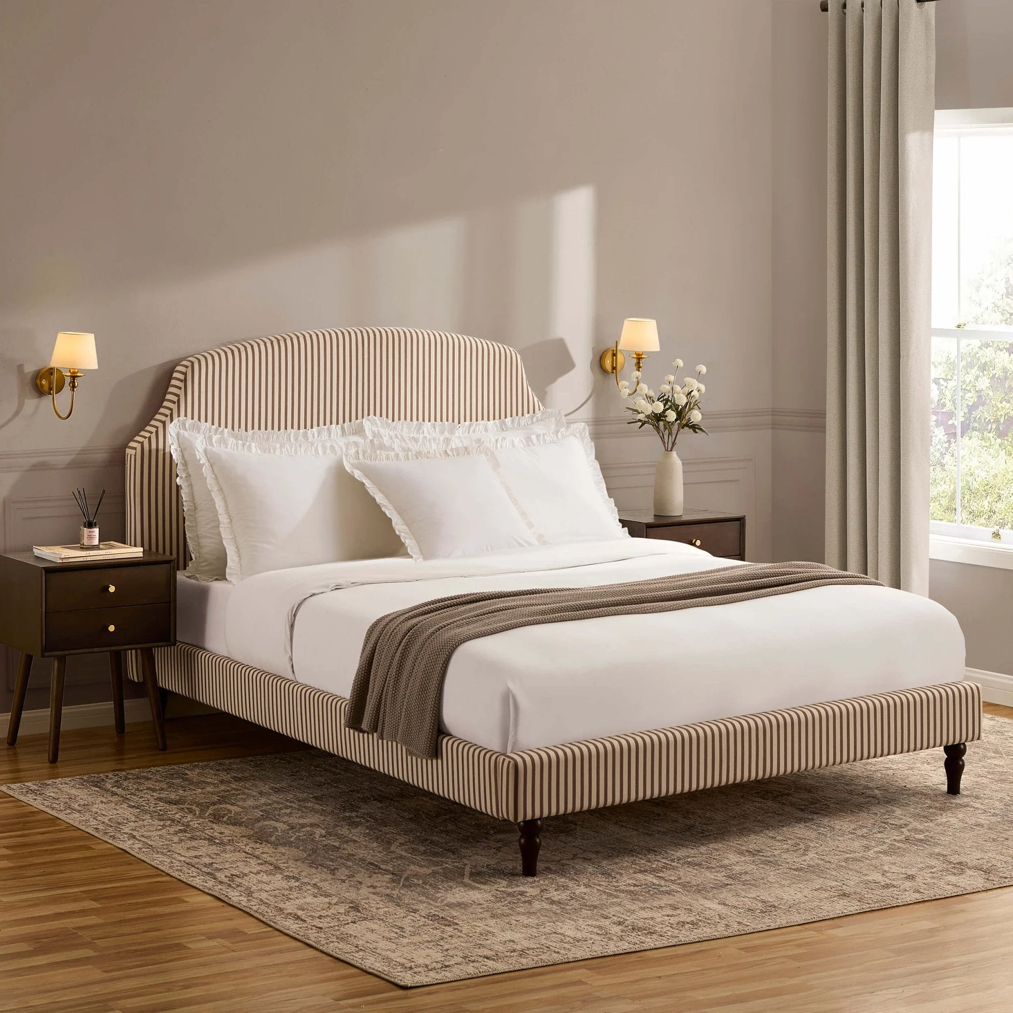 Bed Frame - Chocolate Stripe