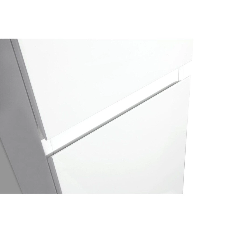 The Frost Collection 14 Inch Linen Tower - Lacquer - 13.8 x 11.8 x 55.1