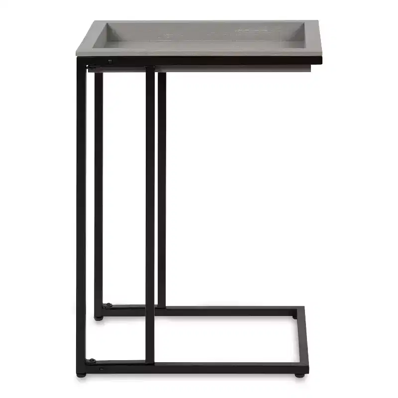 Kate and Laurel Lockridge Wood and Metal C-Table