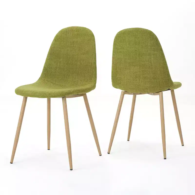 GDFStudio Haleigh Mid-Century Modern Fabric Upholstered Dining Chairs (Set of 2)