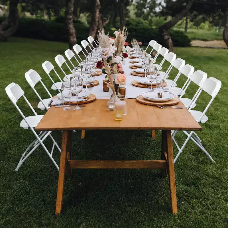 Karl Home|White Plastic Folding Chair (Set of 4)