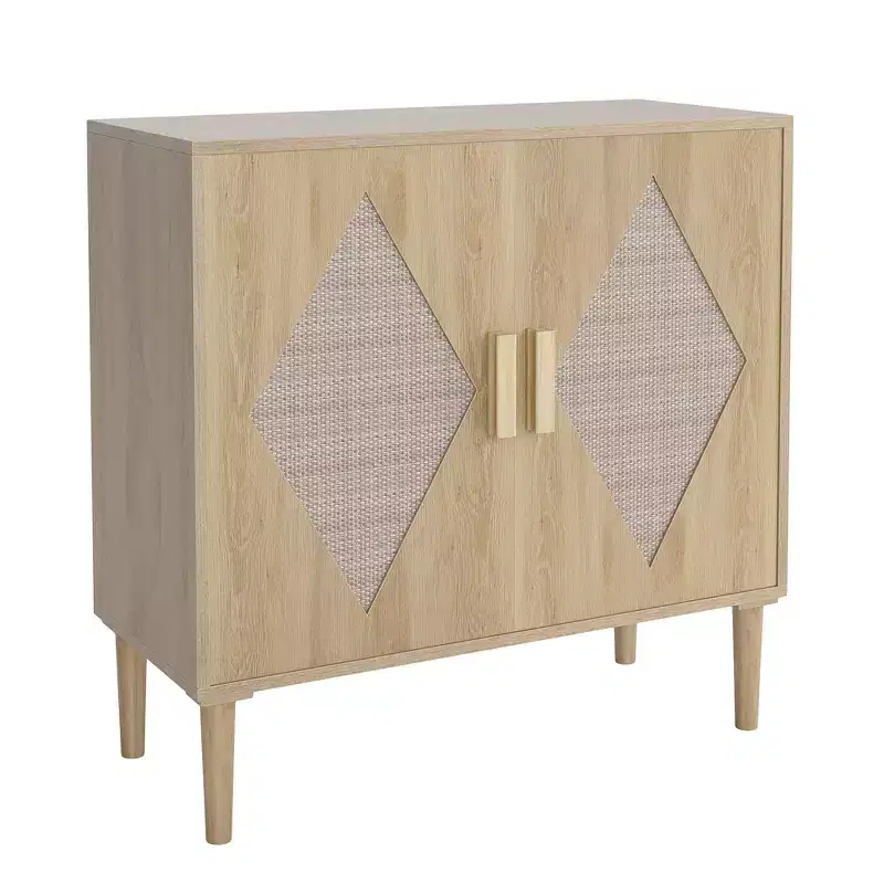 2-Door Sideboard Cabinet with Adjustable Shelves