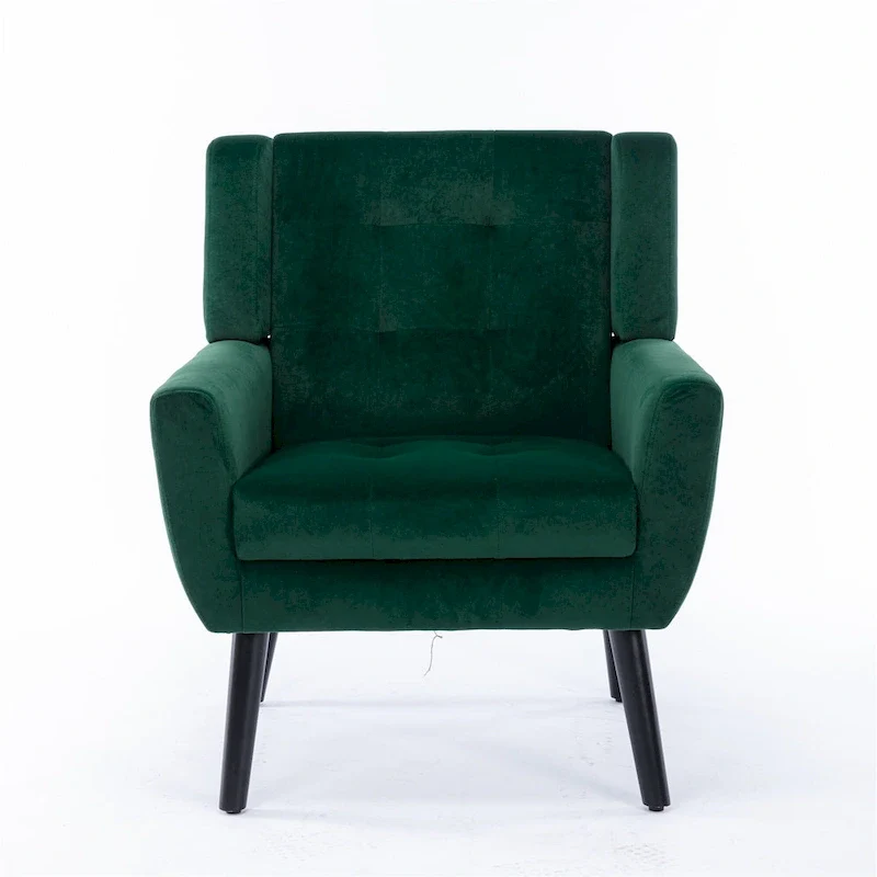 Modern Soft Velvet Ergonomics Accent Chair Living Room Chair Bedroom Chair Home Chair With Black Legs