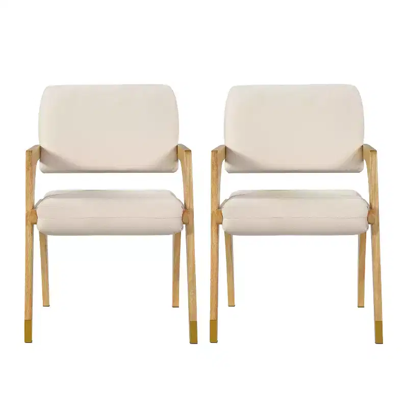 Christopher Knight Home Mid-Century Modern Rubber Wood Upholstered Dining Chair with Backrest