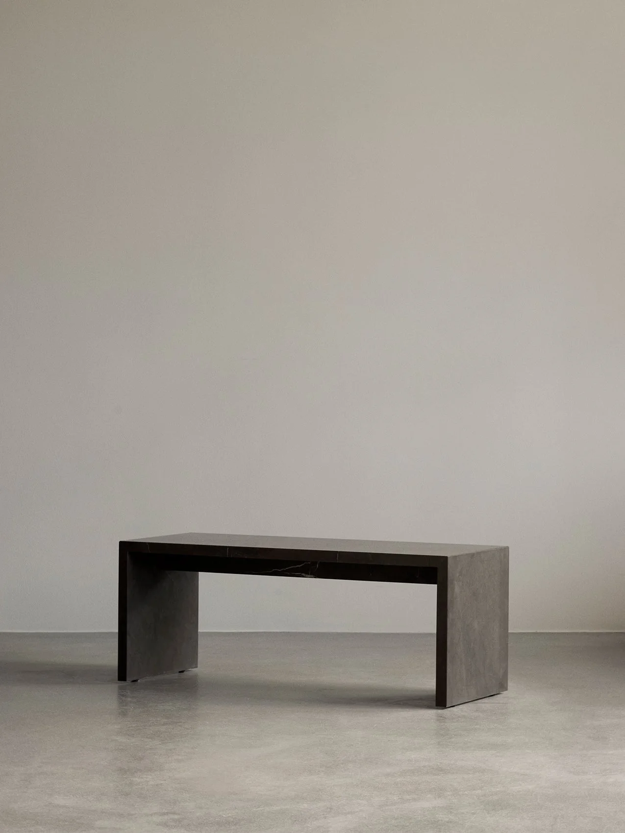 Minimalist Marble & Stone Bridge Lounge Table with Elevated Surface Design for Living Room