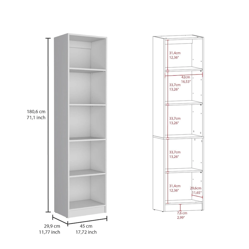 Kenyon 60 Wide 4-Shelf Bookcase Set of 3