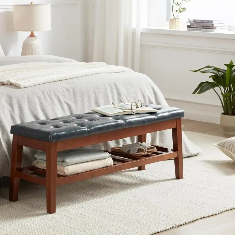 Shoe Bench Entryway - 43.3D x 14W x 18H