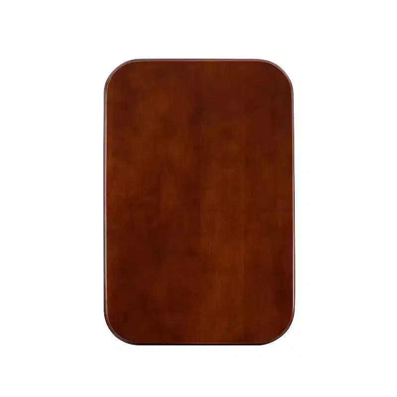 5pc Grant Folding TV Snack Tray Tables Dark Cherry/Chrome - Powell: Set of 4 with Stand, MDF Wood Finish
