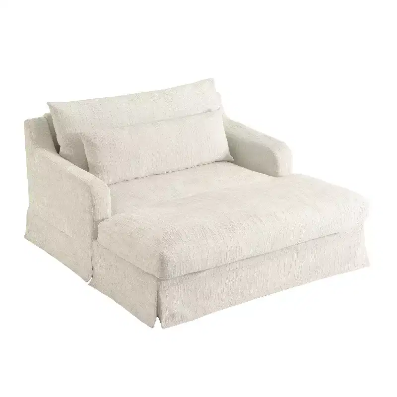 Polibi Extra-Deep Chenille Sofa Bed Chair