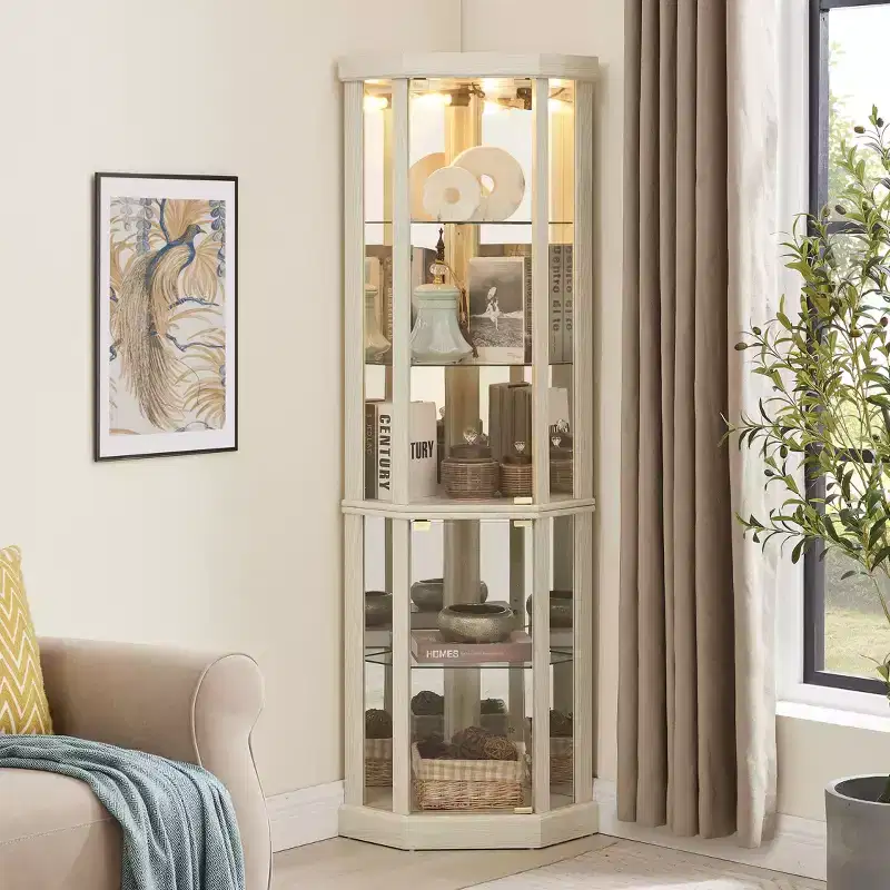 Kitchen Storage Cabinet MDF 2 Doors 2 Adjustable Shelves