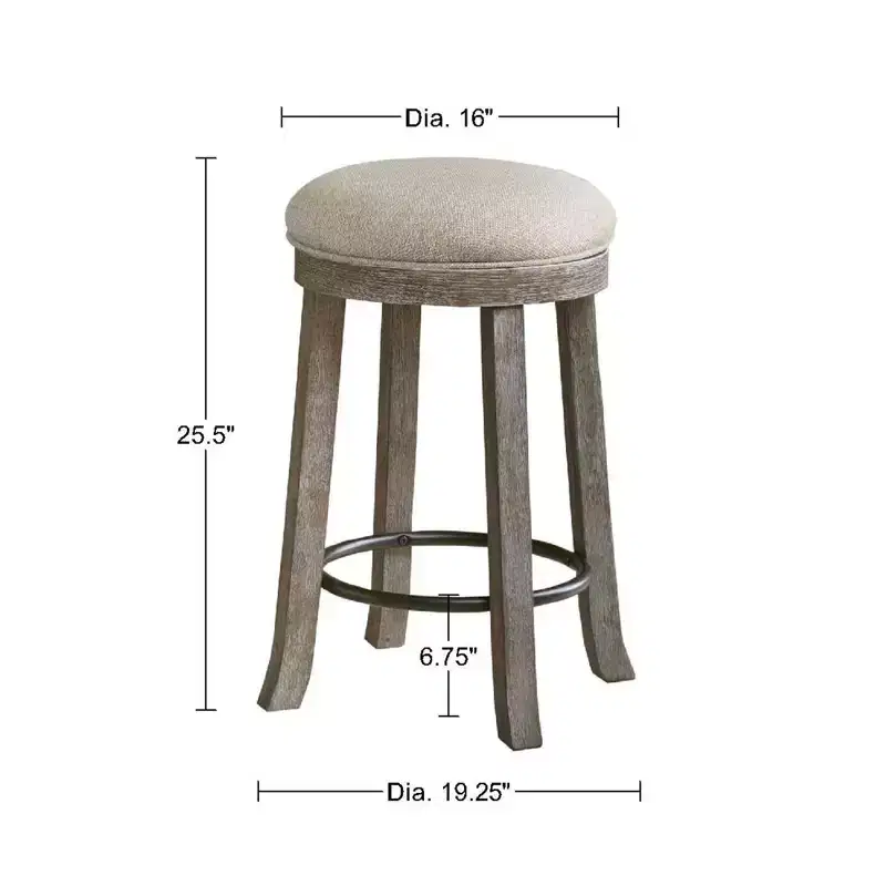 Oaktown Swivel Counter Height Barstool Gray