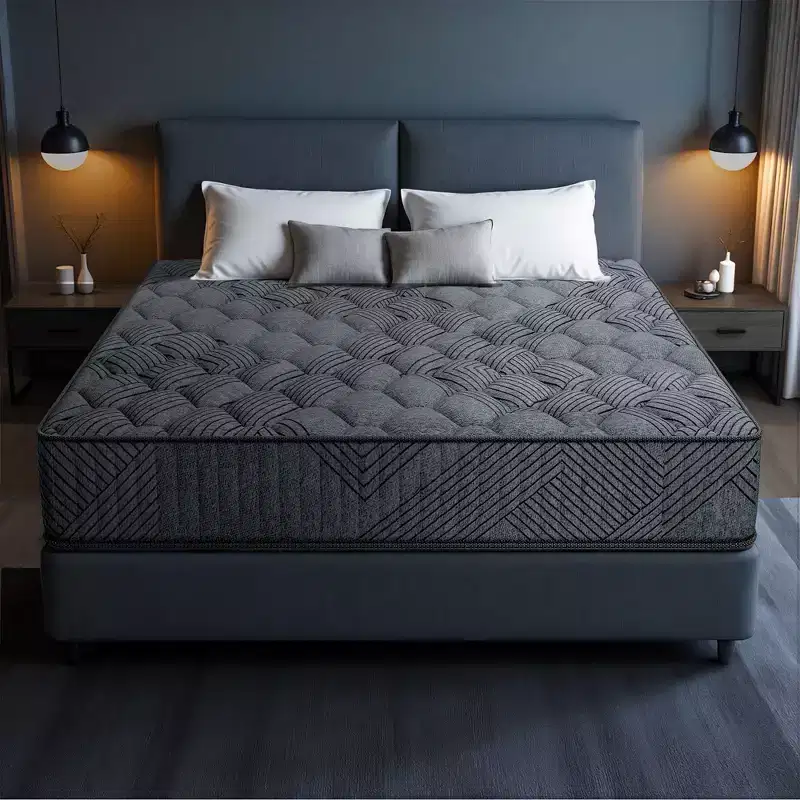 Hybrid Mattress Medium Cooling Memory Foam Bed-in-a-Box White
