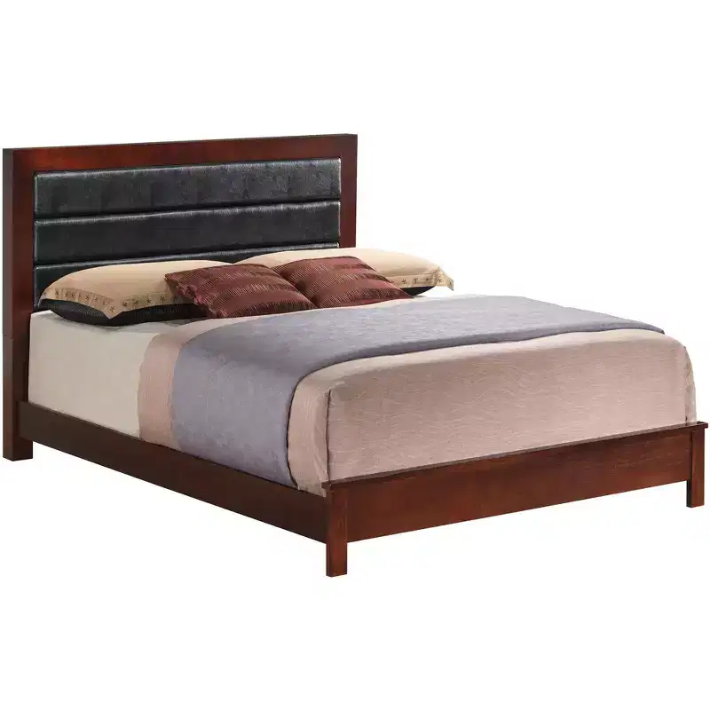 Passion Furniture Burlington Upholstered Queen Panel Bed