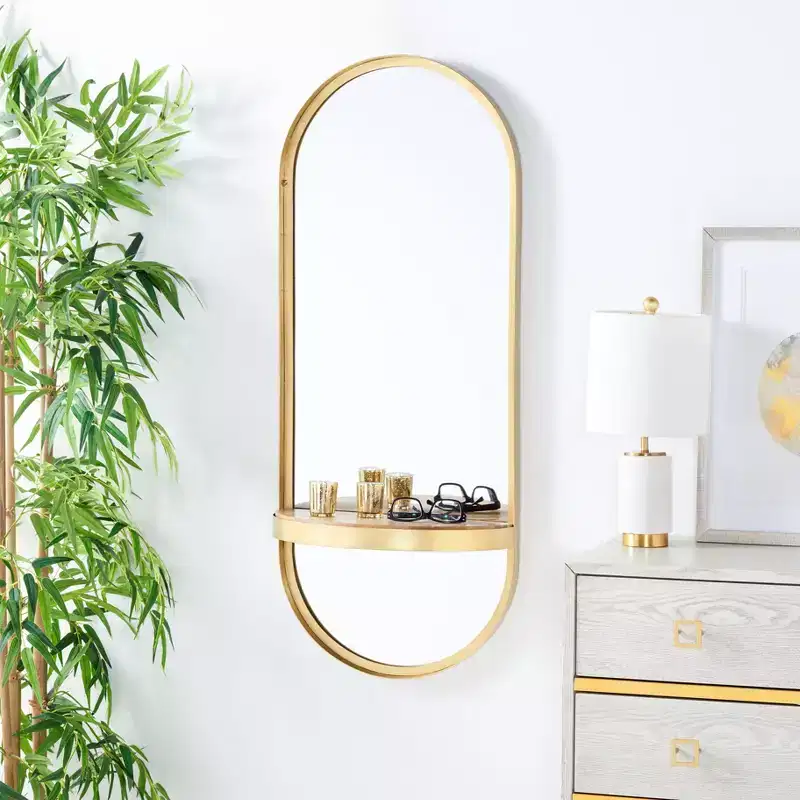 Mirror - 18 x 44.5 - MRR3064 - Brass