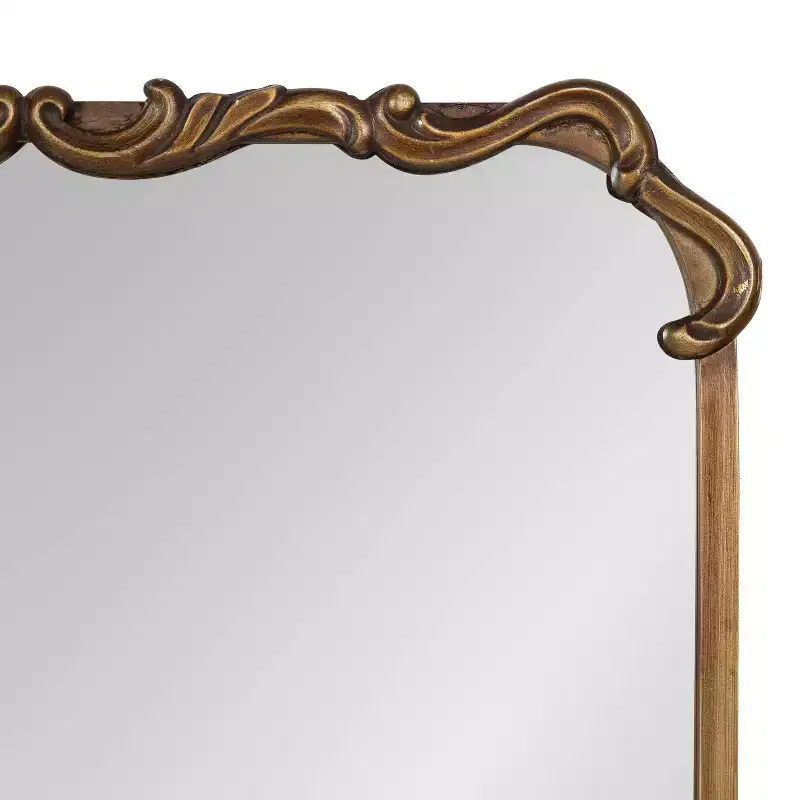 Kate and Laurel Brazelton Metal Rectangle Mirror, 20x27, Gold