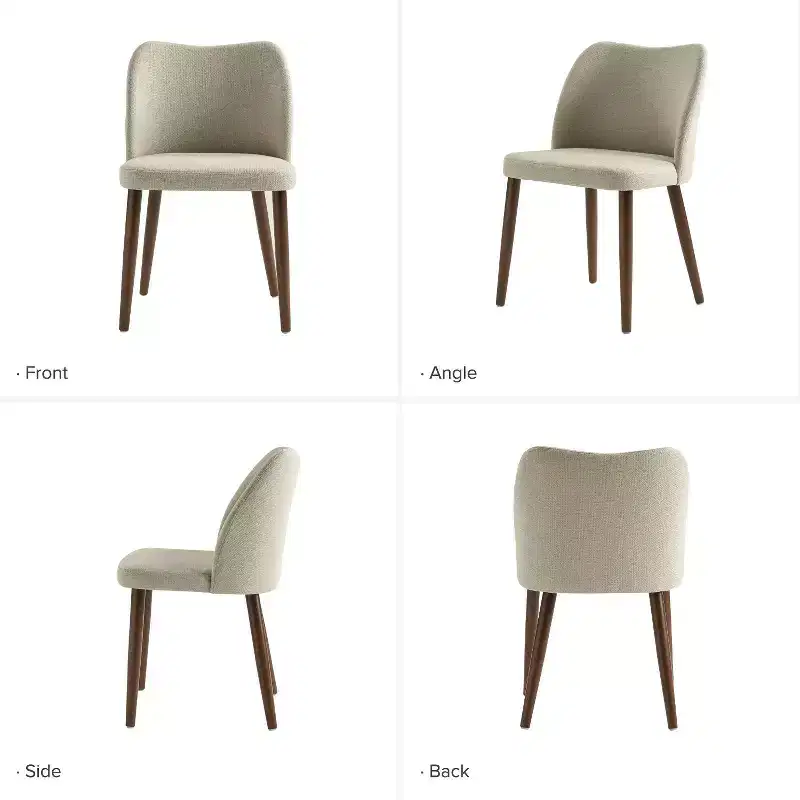Elisa Mid-century Modern Upholstered Dining Chair Set of 2| ART OF LIVING DESIGNS
