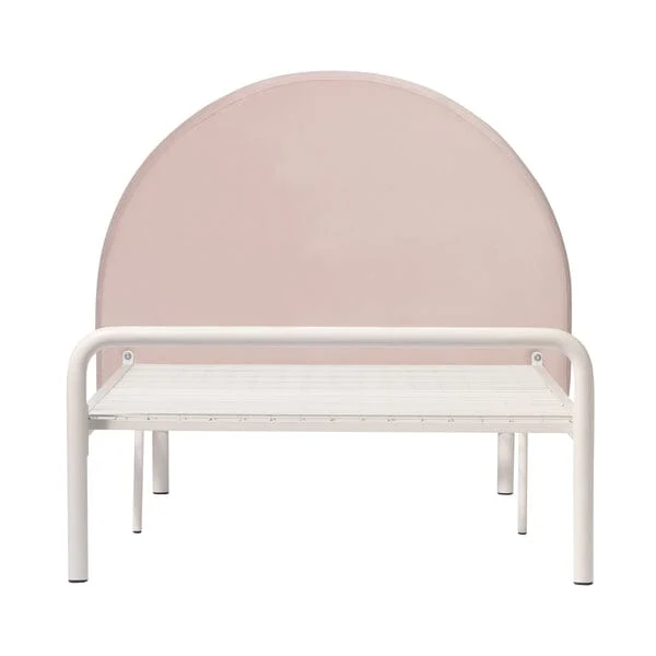 Pink Arch Headboard Single Bed