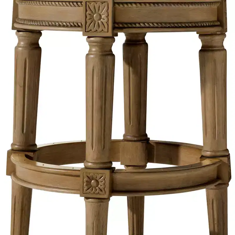 Maven Lane 31 Pullman Backless Swivel Bar Stools with Faux Leather