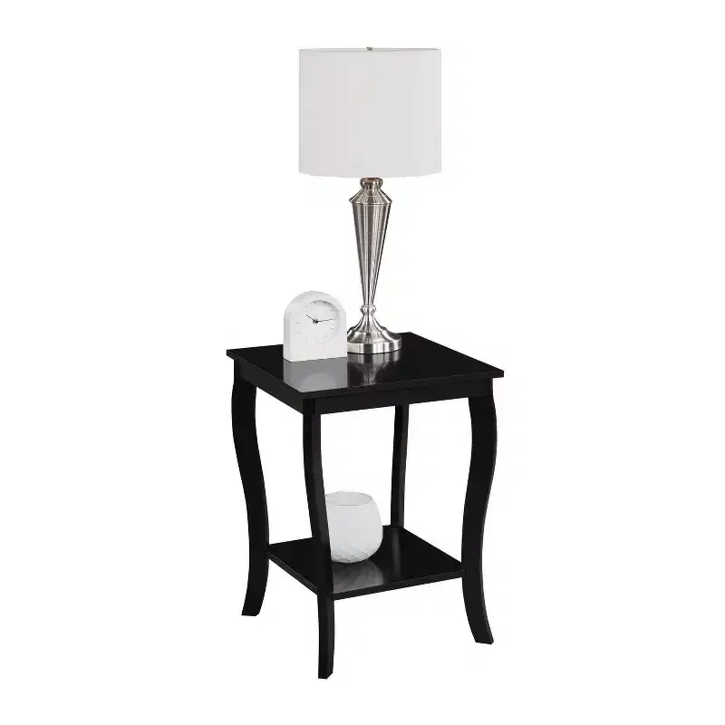 HomeStock Square Wood Table Top End Table 1 -piece