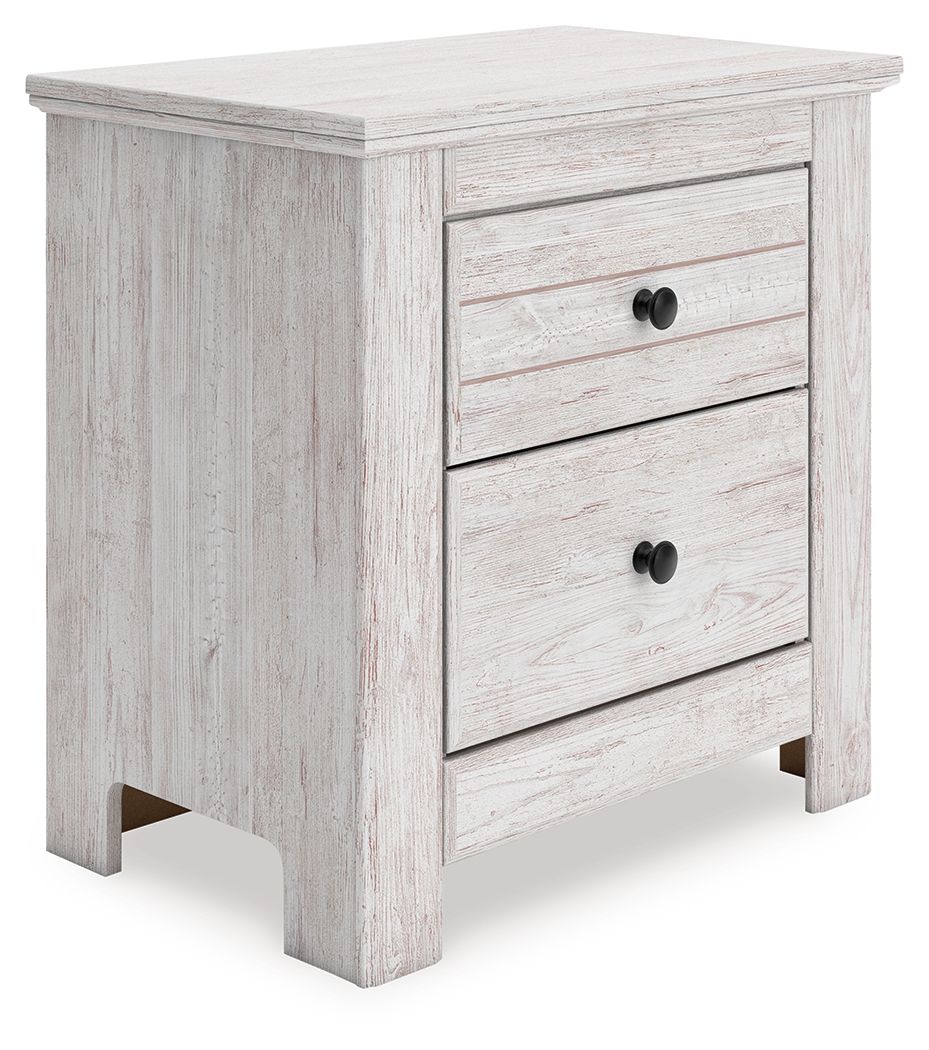 Two Drawer Night Stand — Looking to create a bedroom that feels airy and beautifully put together? This casually comfy nightstand is