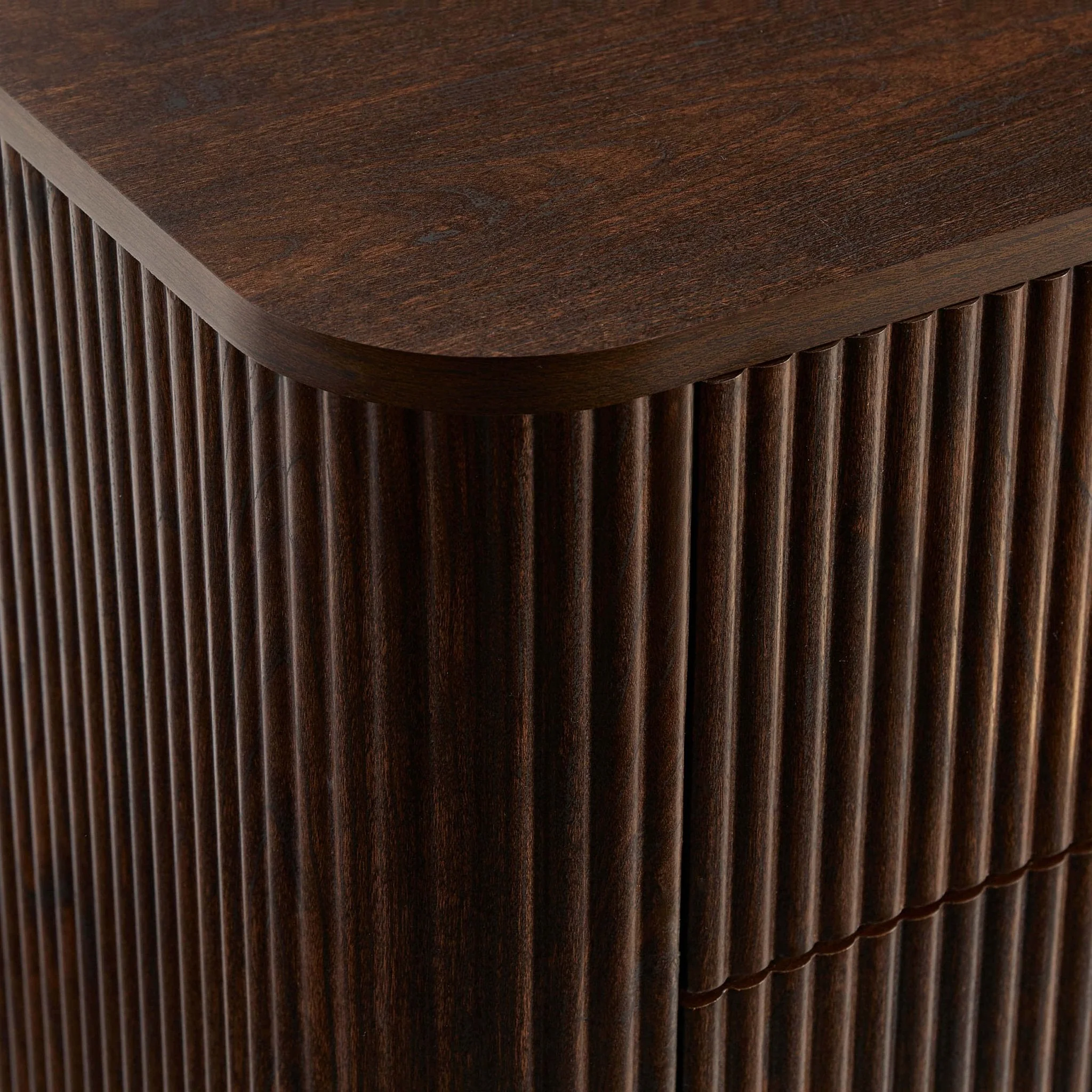 2 Drawer Bedside Table - Walnut