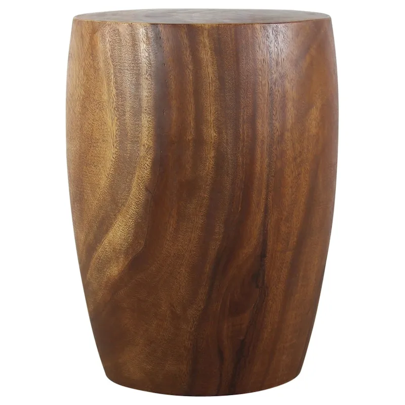 Haussmann Wood Merlot End Table 15 D x 20 inch High Walnut Oil - 15 x 15 x 20