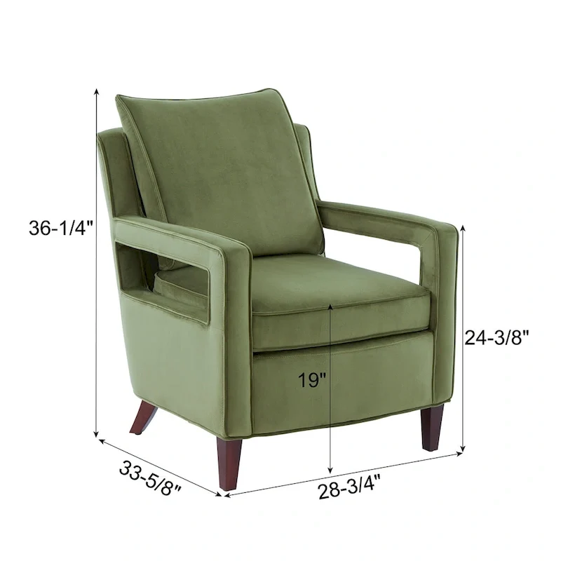 Velvet Accent Arm Chair