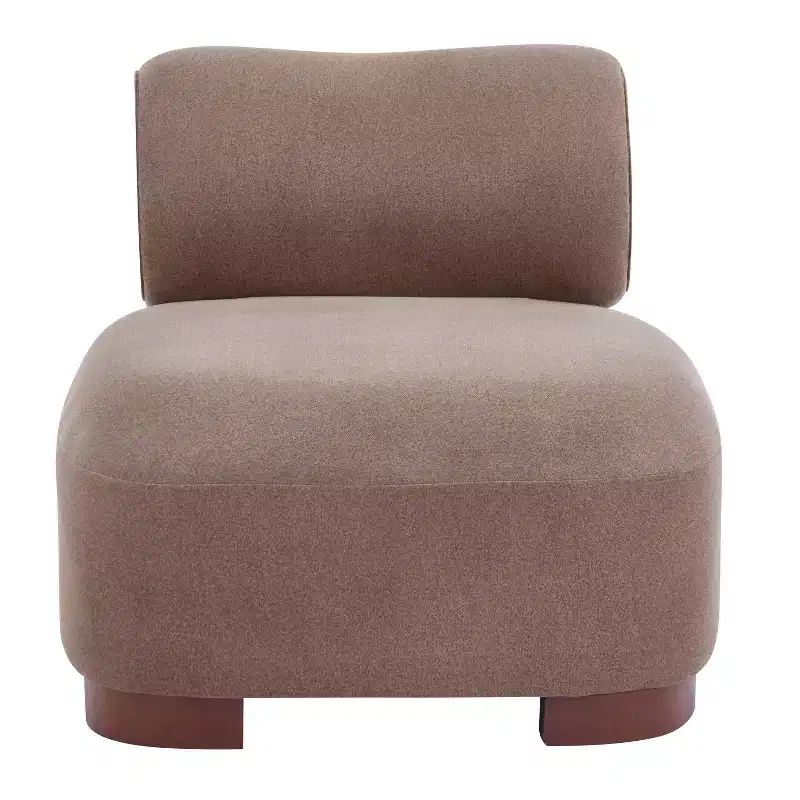 Christopher Knight Home Madison Modern Fabric Upholstered Armless Accent Chair with Sculpted Rolled Back